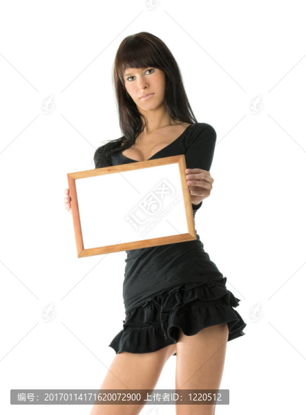女孩與框架