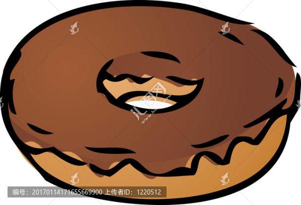 甜甜圈的插圖