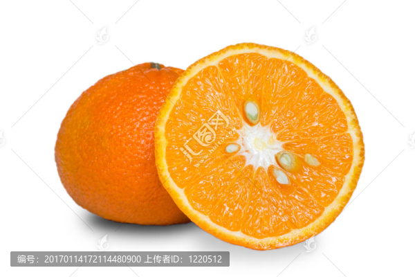 橙色。