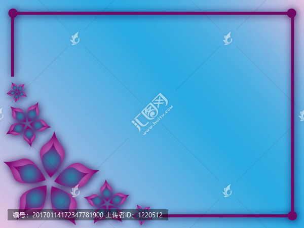 摘要花框