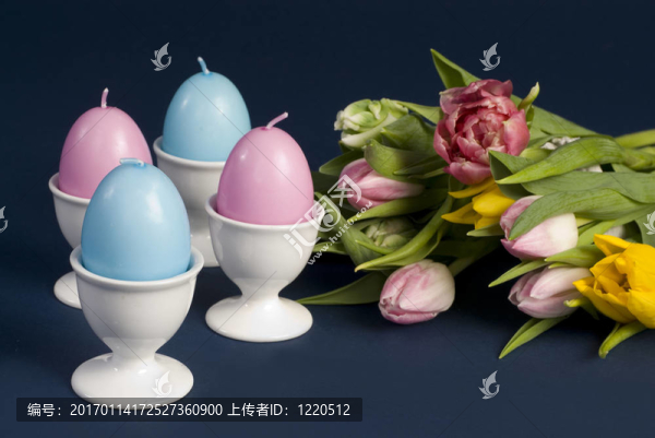 復(fù)活節(jié)蛋和花