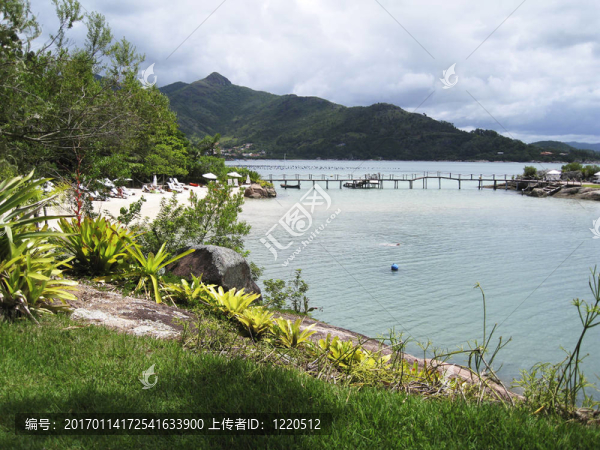 在巴西海灘放松