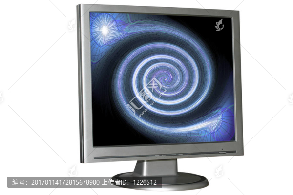 孤立的液晶顯示器