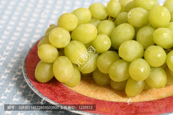 鮮綠色的葡萄