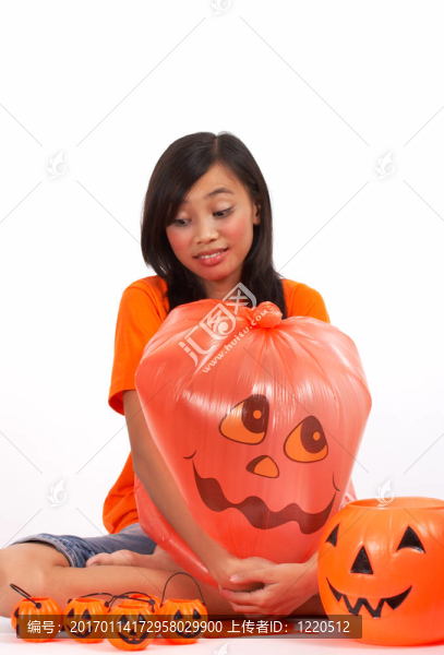 女孩和南瓜