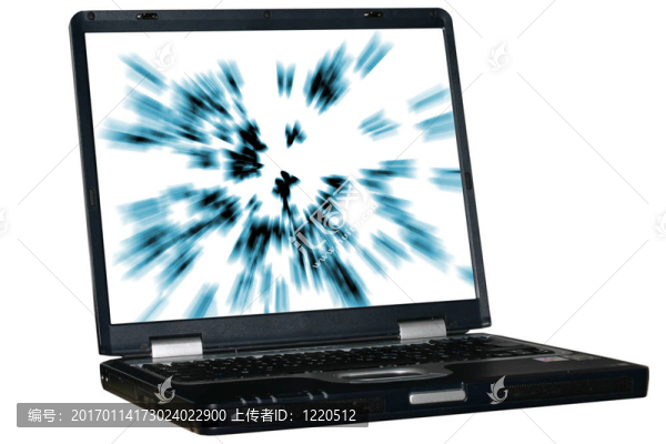 孤立的筆記本電腦
