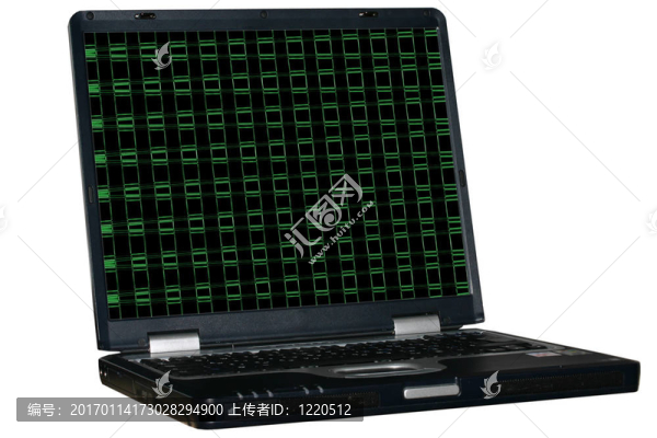 孤立的筆記本電腦