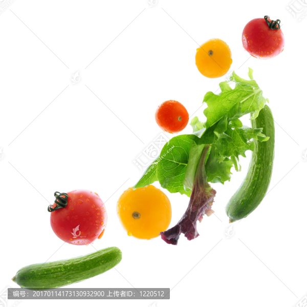 新鮮蔬菜飛