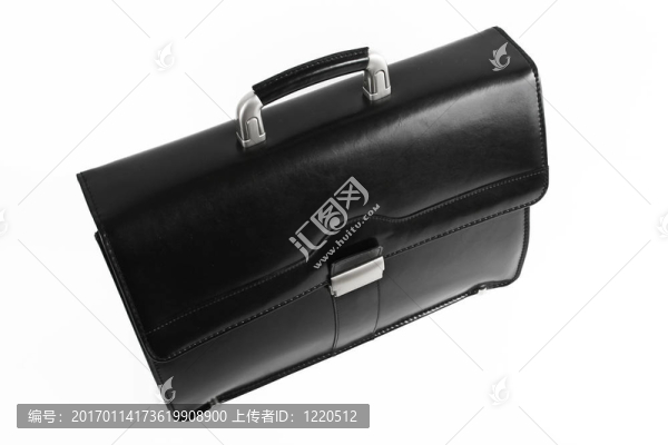 黑色皮革公文包