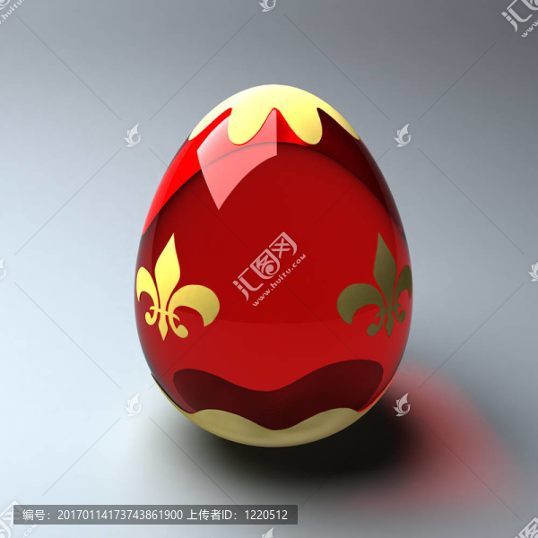 紅色的復(fù)活節(jié)彩蛋