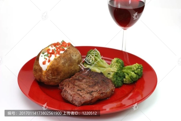 牛排和土豆