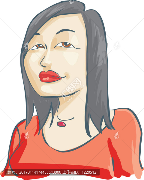 自然的亞洲女孩