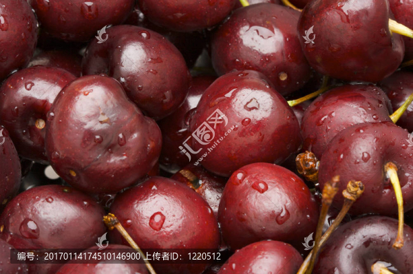 一串新鮮櫻桃