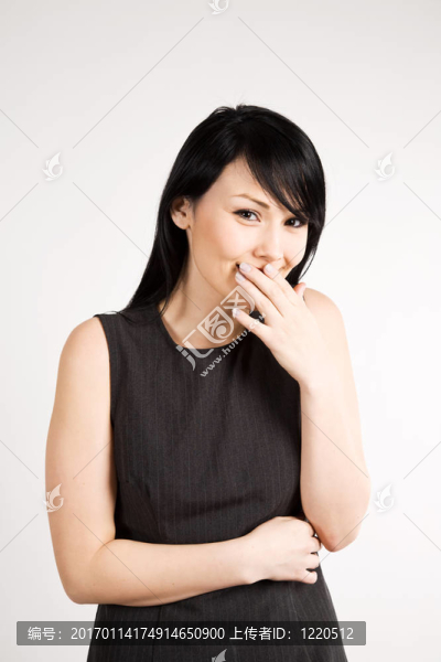 微笑的女商人