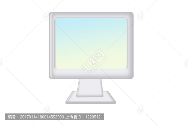 孤立的液晶顯示器