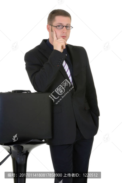 沉思的商人