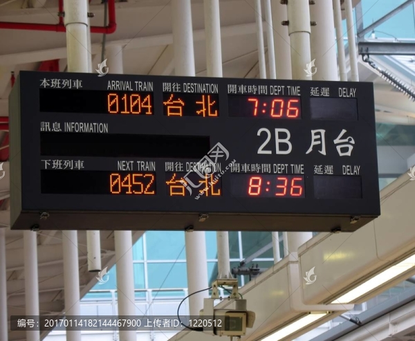 火車站電子布告板