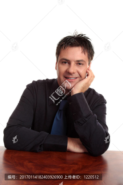 微笑的商人