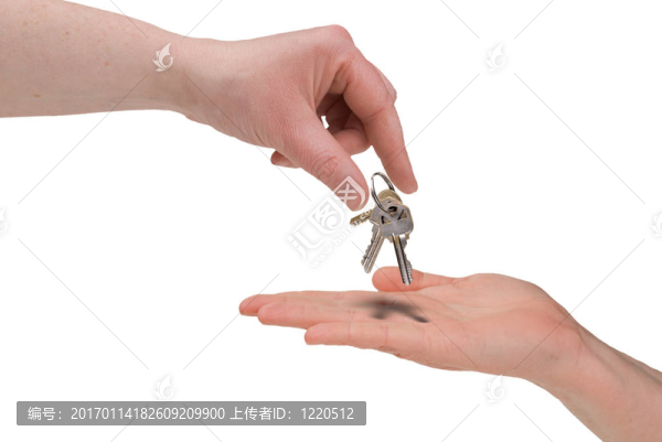 女人把鑰匙