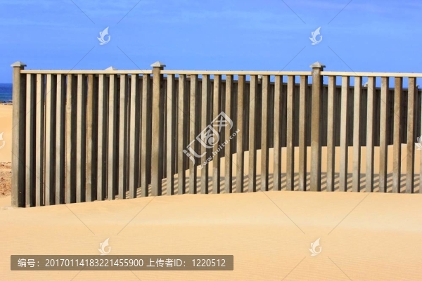 海灘上的籬笆