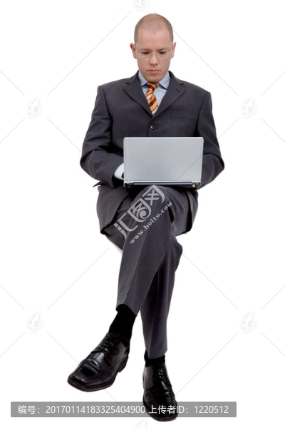 坐在商人