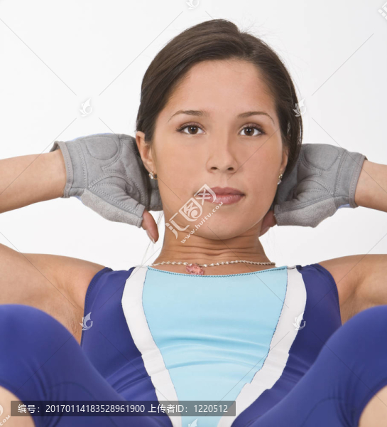 健美操的女孩肖像