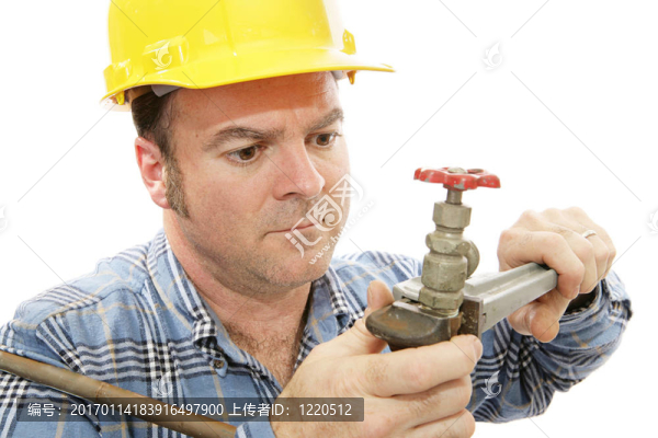 建筑水暖工特寫