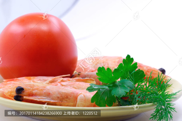蝦和西紅柿