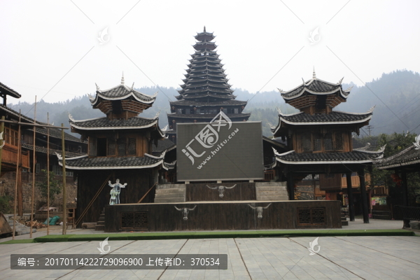 地筍苗寨,湘西,少數(shù)名族,山寨