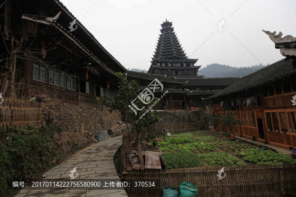 地筍苗寨,湘西,少數(shù)名族,山寨