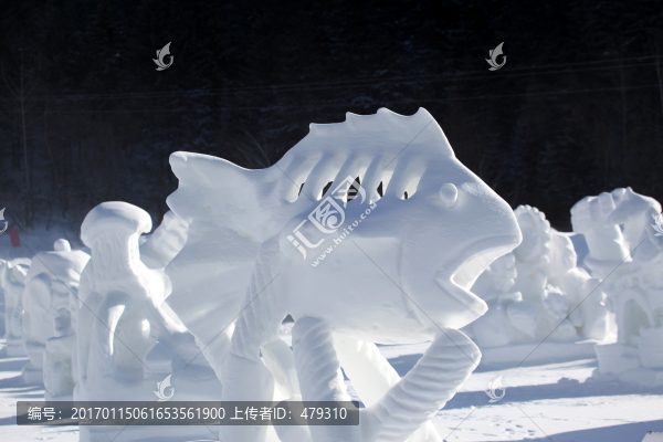 雪雕,雕塑