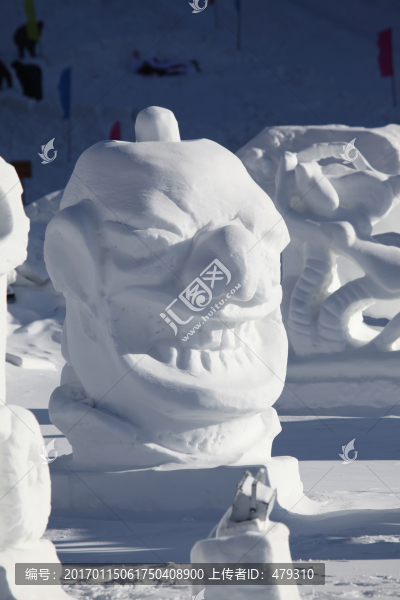 雪雕,雕塑,雪鄉(xiāng)