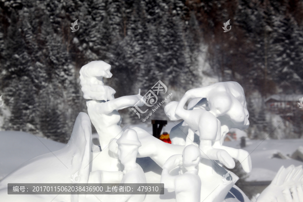 雪雕,雕塑,雪鄉(xiāng),冰雪藝術(shù),雪
