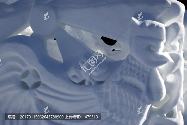 雪雕,雕塑,雪鄉(xiāng)