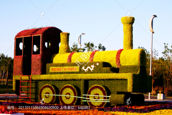 花車(chē),小火車(chē),插花,花藝造型