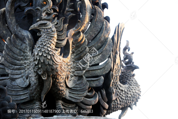 鳳凰,雕塑