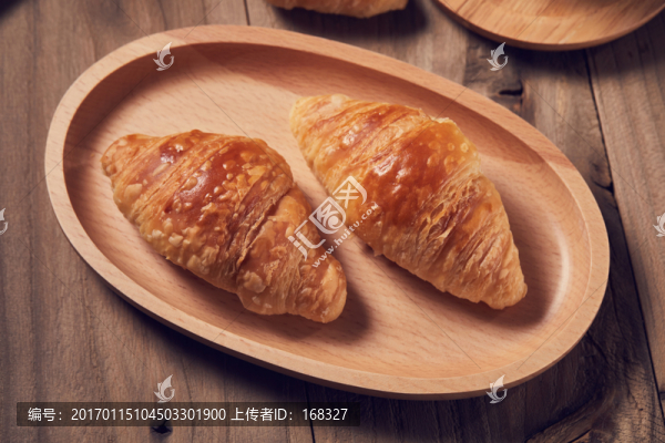 牛角包可頌面包高清晰大尺寸