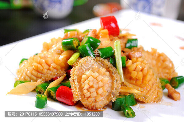 青椒肉碎炒鮑仔