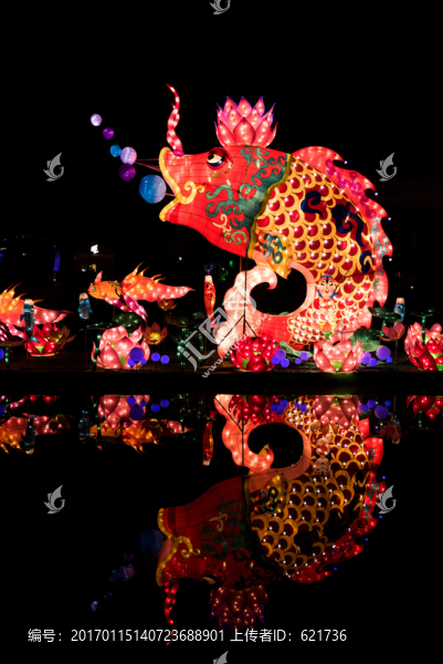 鯉魚花燈