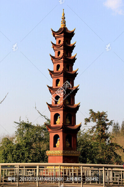 七重佛塔,塔子