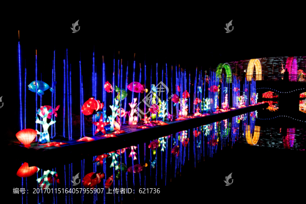 海底生物奇異花燈