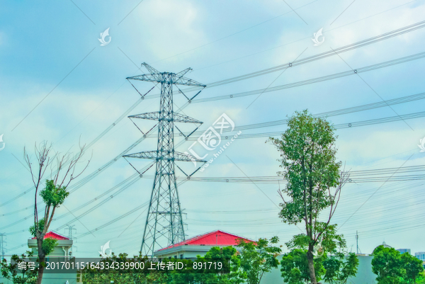 高壓輸電塔,電網(wǎng),電力鐵塔