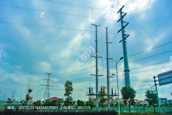 高壓輸電塔,電網(wǎng),電力鐵塔