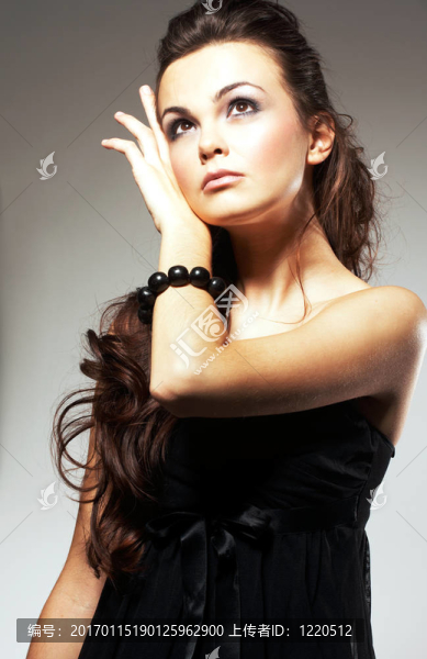 與Long,Brown,Hair的女人