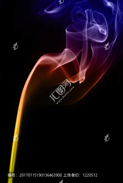 彩色的煙霧