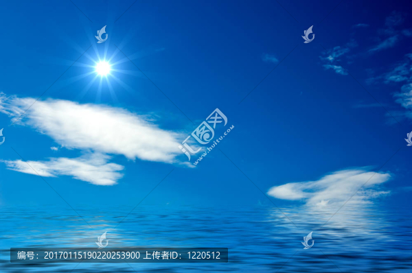 海洋與太陽(yáng)插圖