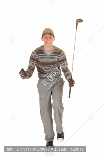 年輕的男球手