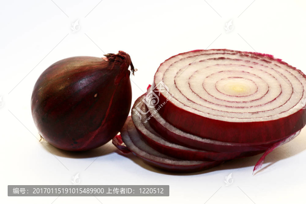紅色和黃色的洋蔥分離和提純