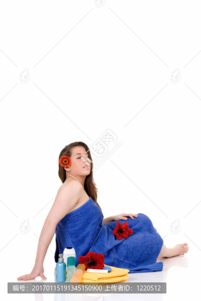 年輕女子；水療中心