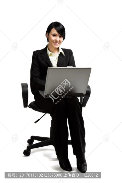 工作的女商人